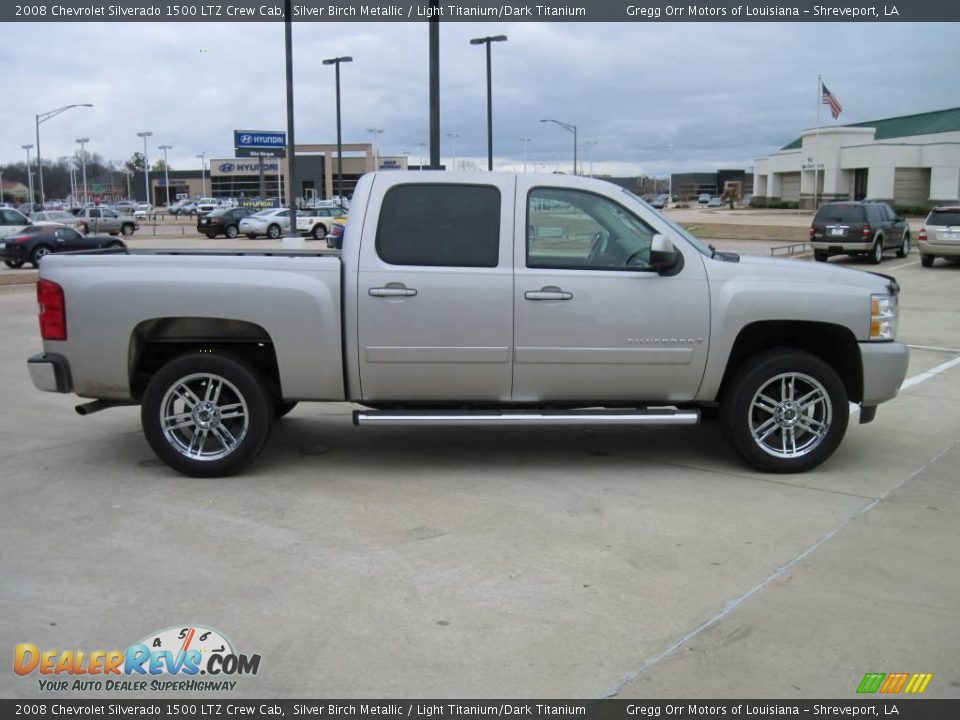 2008 Chevrolet Silverado 1500 LTZ Crew Cab Silver Birch Metallic / Light Titanium/Dark Titanium Photo #4