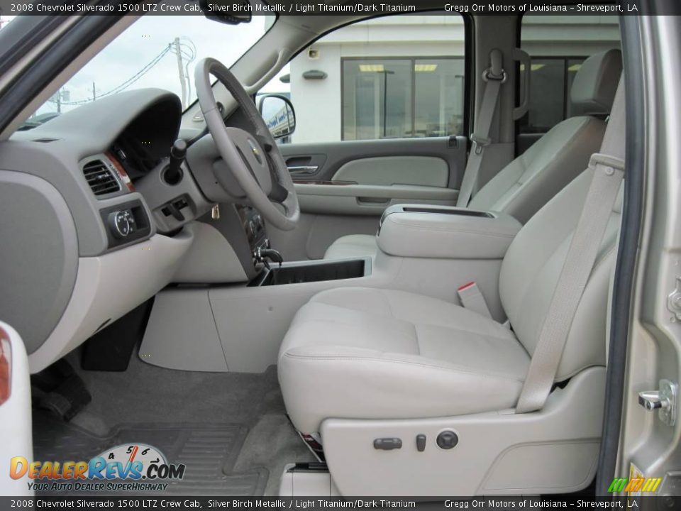 2008 Chevrolet Silverado 1500 LTZ Crew Cab Silver Birch Metallic / Light Titanium/Dark Titanium Photo #9