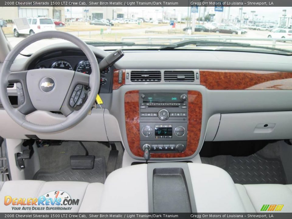 2008 Chevrolet Silverado 1500 LTZ Crew Cab Silver Birch Metallic / Light Titanium/Dark Titanium Photo #11