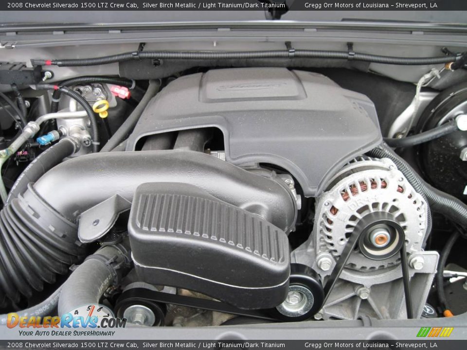2008 Chevrolet Silverado 1500 LTZ Crew Cab Silver Birch Metallic / Light Titanium/Dark Titanium Photo #15