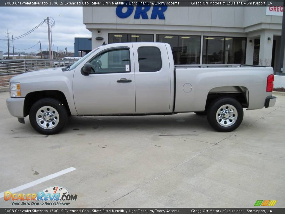 2008 Chevrolet Silverado 1500 LS Extended Cab Silver Birch Metallic / Light Titanium/Ebony Accents Photo #3