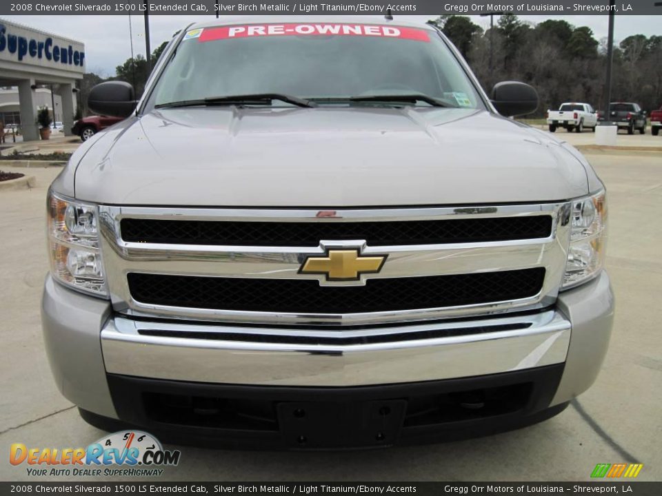 2008 Chevrolet Silverado 1500 LS Extended Cab Silver Birch Metallic / Light Titanium/Ebony Accents Photo #5
