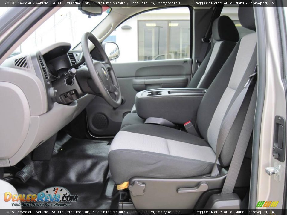 2008 Chevrolet Silverado 1500 LS Extended Cab Silver Birch Metallic / Light Titanium/Ebony Accents Photo #9