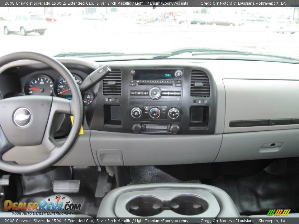 2008 Chevrolet Silverado 1500 LS Extended Cab Silver Birch Metallic / Light Titanium/Ebony Accents Photo #11