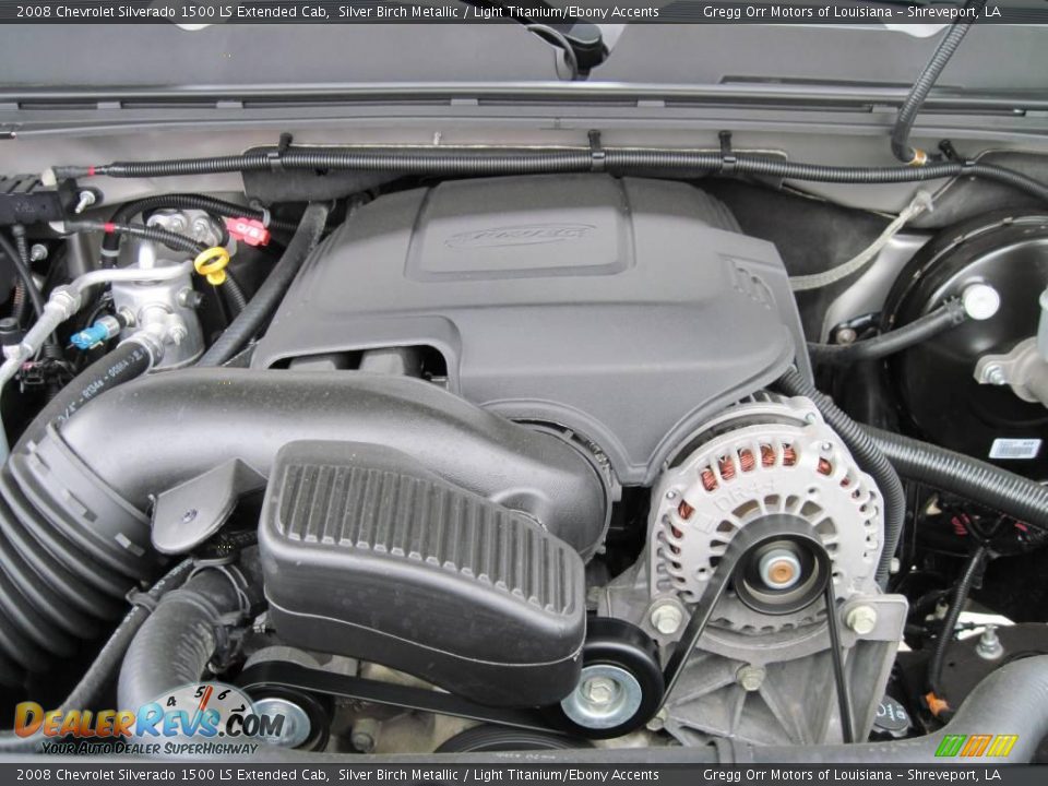 2008 Chevrolet Silverado 1500 LS Extended Cab Silver Birch Metallic / Light Titanium/Ebony Accents Photo #13