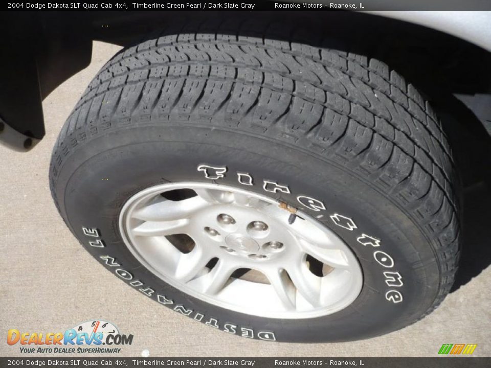 2004 Dodge Dakota SLT Quad Cab 4x4 Timberline Green Pearl / Dark Slate Gray Photo #6