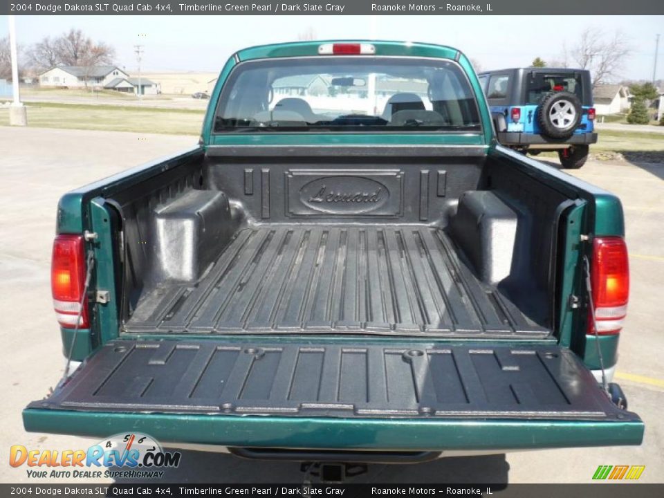 2004 Dodge Dakota SLT Quad Cab 4x4 Timberline Green Pearl / Dark Slate Gray Photo #9