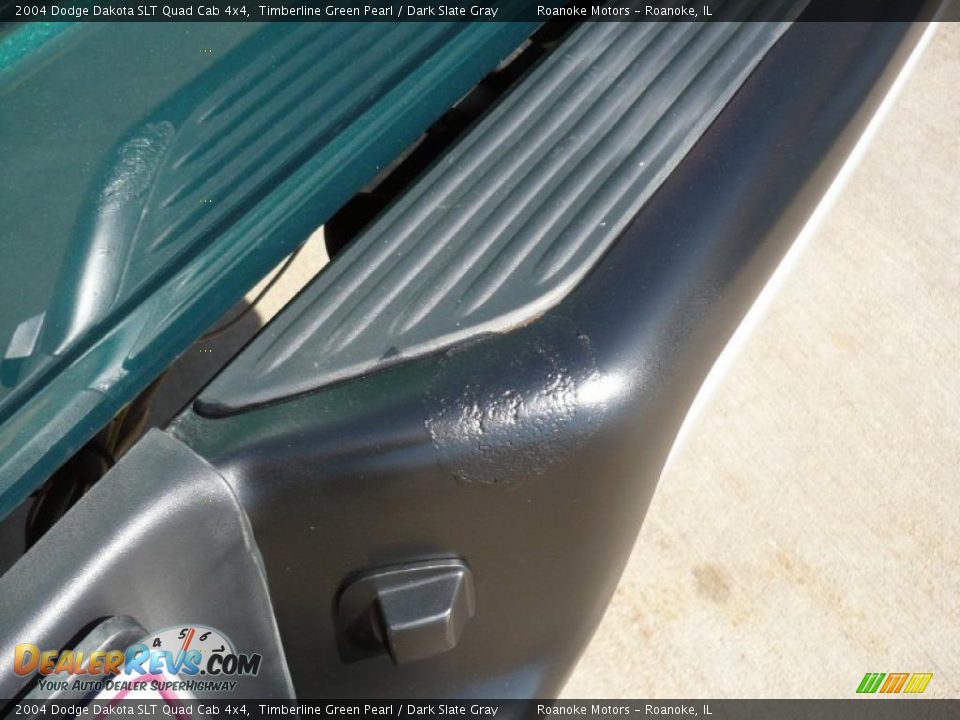 2004 Dodge Dakota SLT Quad Cab 4x4 Timberline Green Pearl / Dark Slate Gray Photo #11