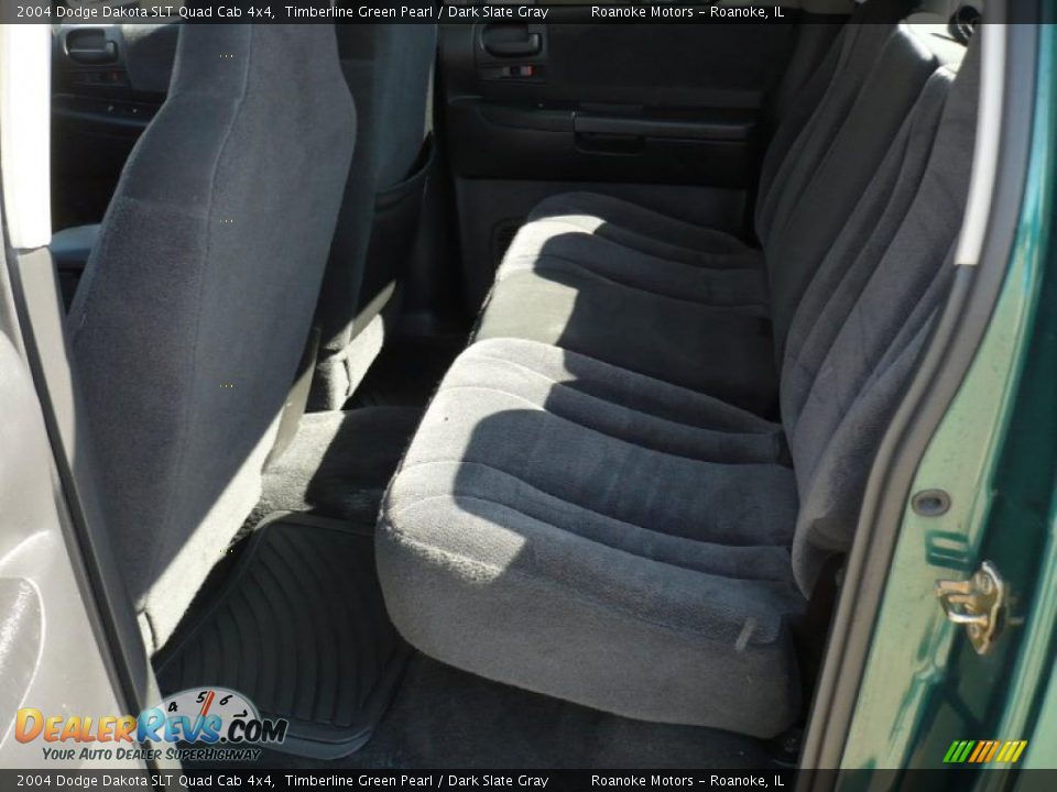 2004 Dodge Dakota SLT Quad Cab 4x4 Timberline Green Pearl / Dark Slate Gray Photo #16