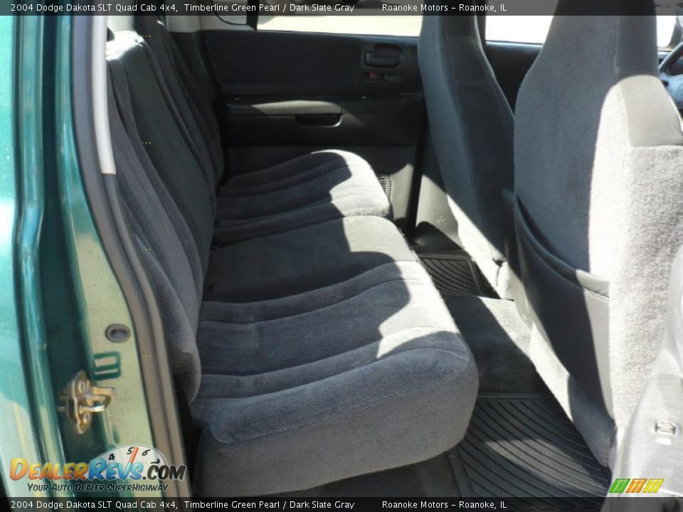2004 Dodge Dakota SLT Quad Cab 4x4 Timberline Green Pearl / Dark Slate Gray Photo #17