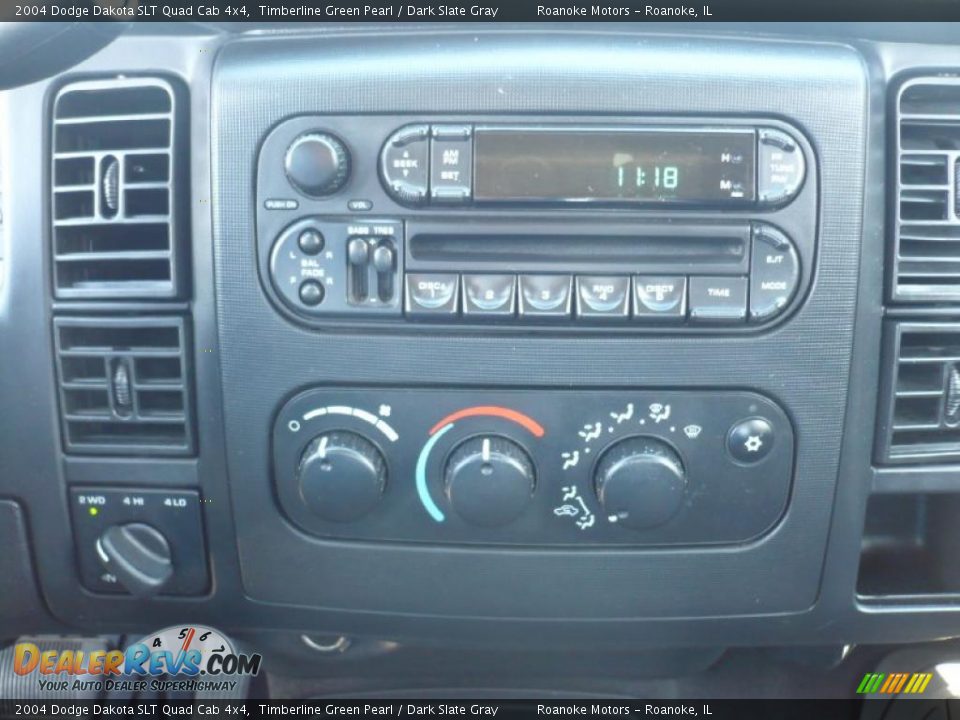 2004 Dodge Dakota SLT Quad Cab 4x4 Timberline Green Pearl / Dark Slate Gray Photo #20