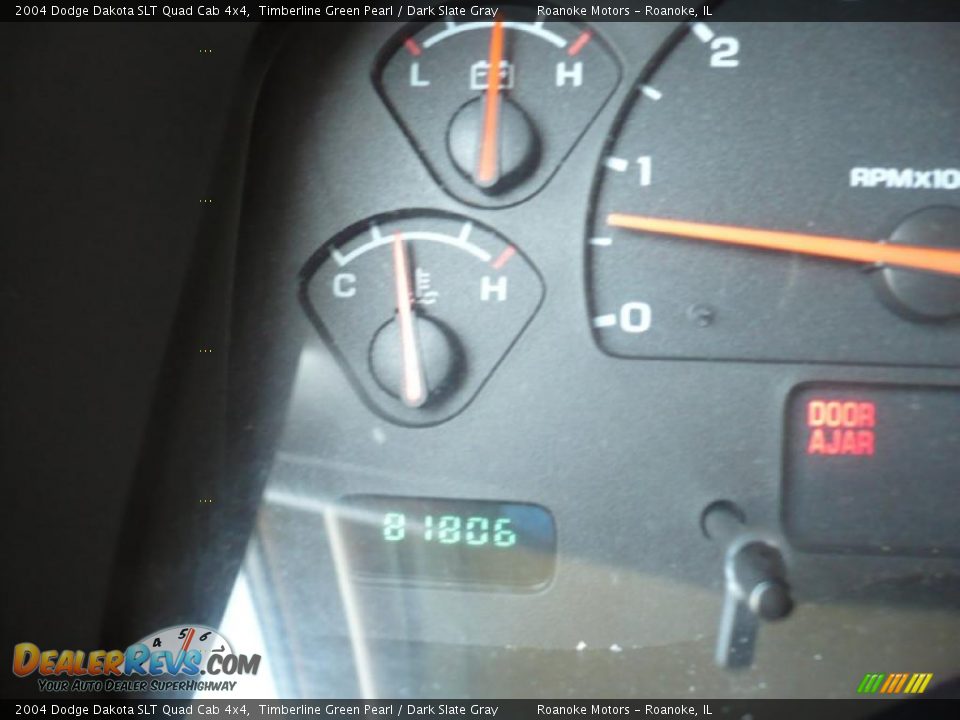 2004 Dodge Dakota SLT Quad Cab 4x4 Timberline Green Pearl / Dark Slate Gray Photo #22