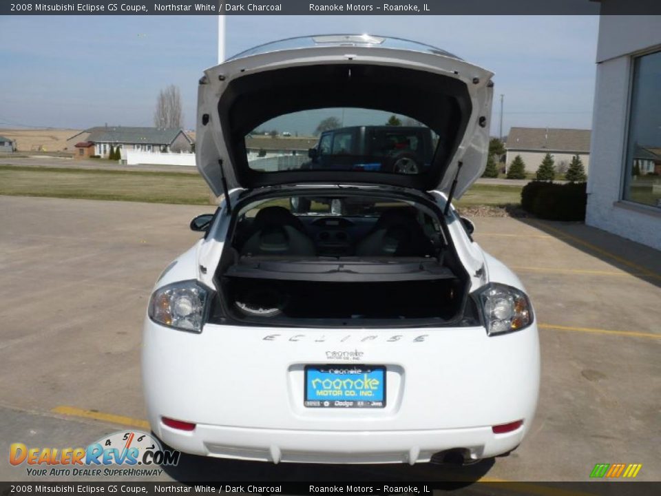 2008 Mitsubishi Eclipse GS Coupe Northstar White / Dark Charcoal Photo #4
