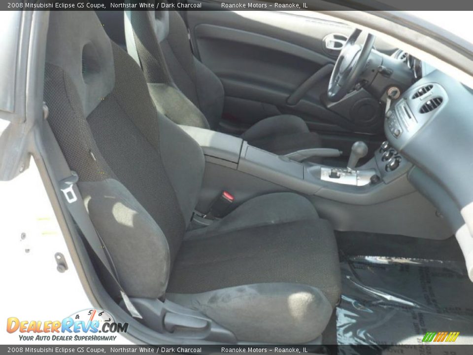 2008 Mitsubishi Eclipse GS Coupe Northstar White / Dark Charcoal Photo #7