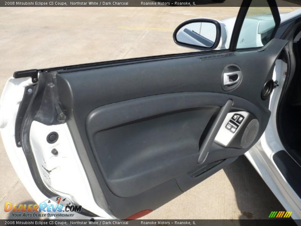 2008 Mitsubishi Eclipse GS Coupe Northstar White / Dark Charcoal Photo #11