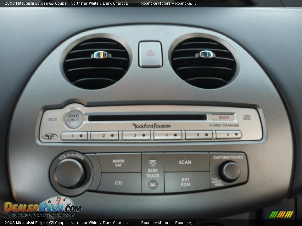 2008 Mitsubishi Eclipse GS Coupe Northstar White / Dark Charcoal Photo #13