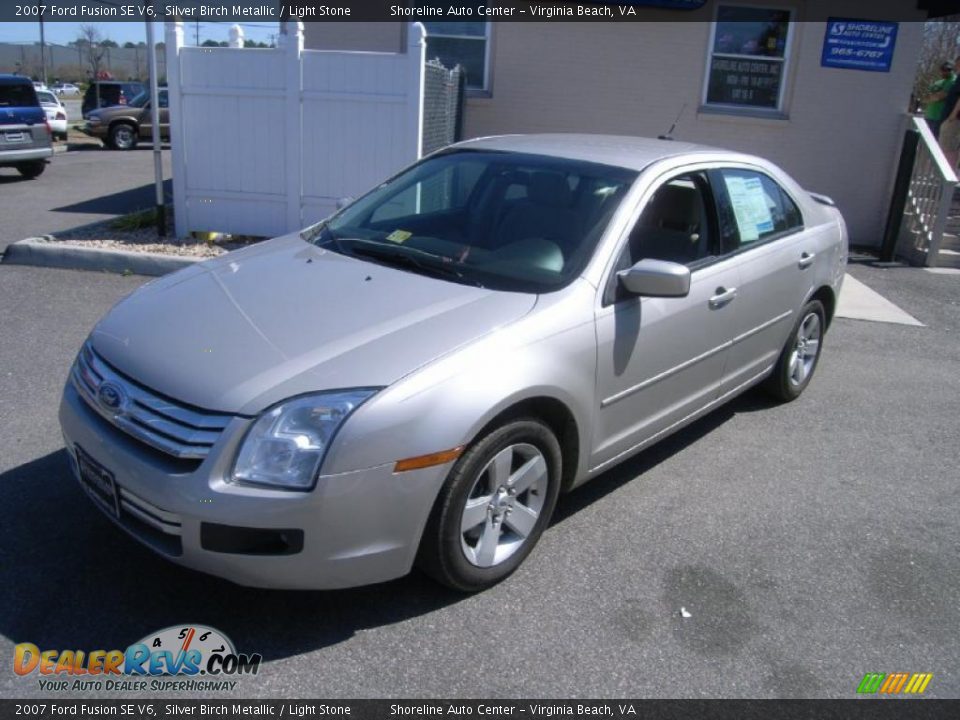 2007 Ford Fusion SE V6 Silver Birch Metallic / Light Stone Photo #1