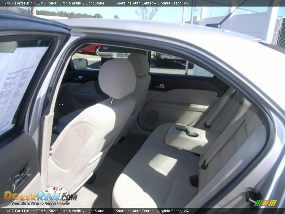 2007 Ford Fusion SE V6 Silver Birch Metallic / Light Stone Photo #9