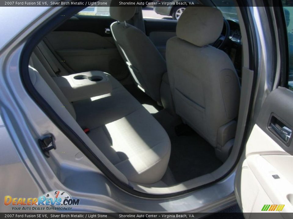 2007 Ford Fusion SE V6 Silver Birch Metallic / Light Stone Photo #11