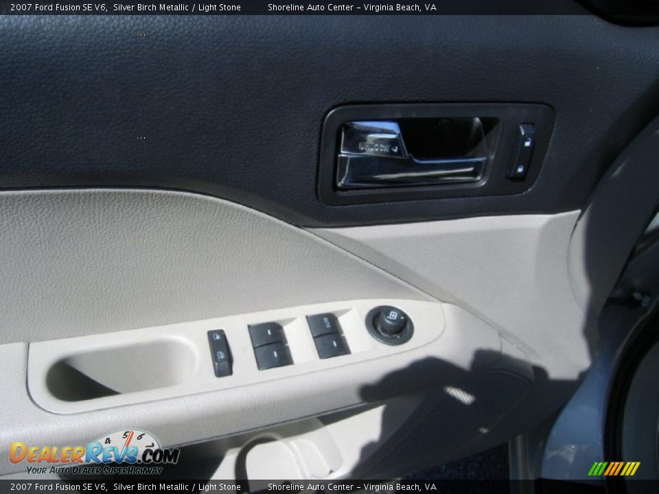 2007 Ford Fusion SE V6 Silver Birch Metallic / Light Stone Photo #13