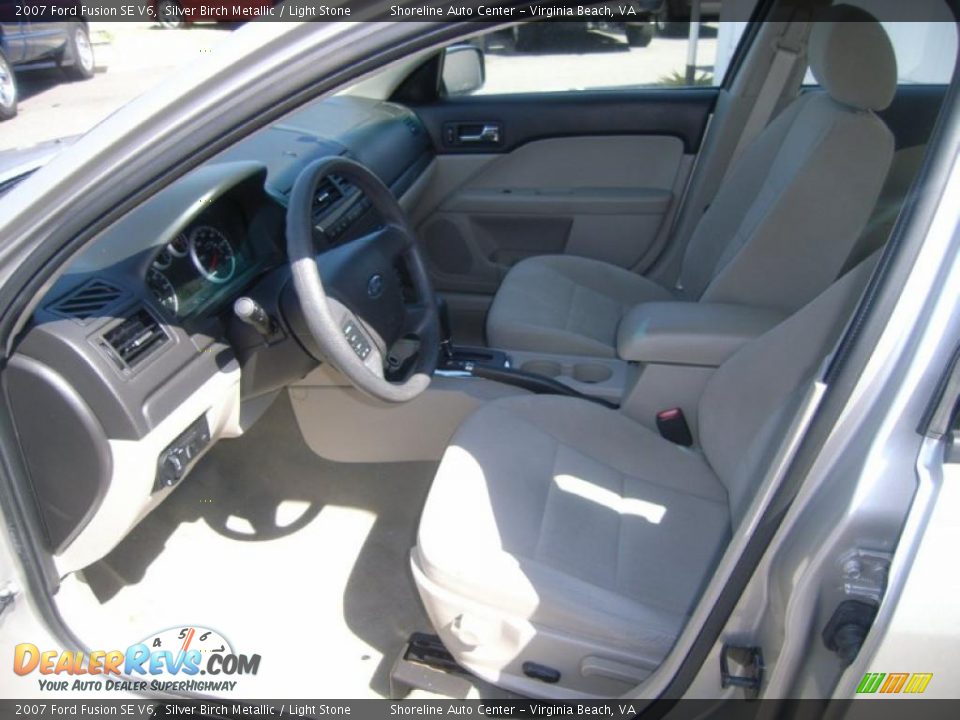 2007 Ford Fusion SE V6 Silver Birch Metallic / Light Stone Photo #15