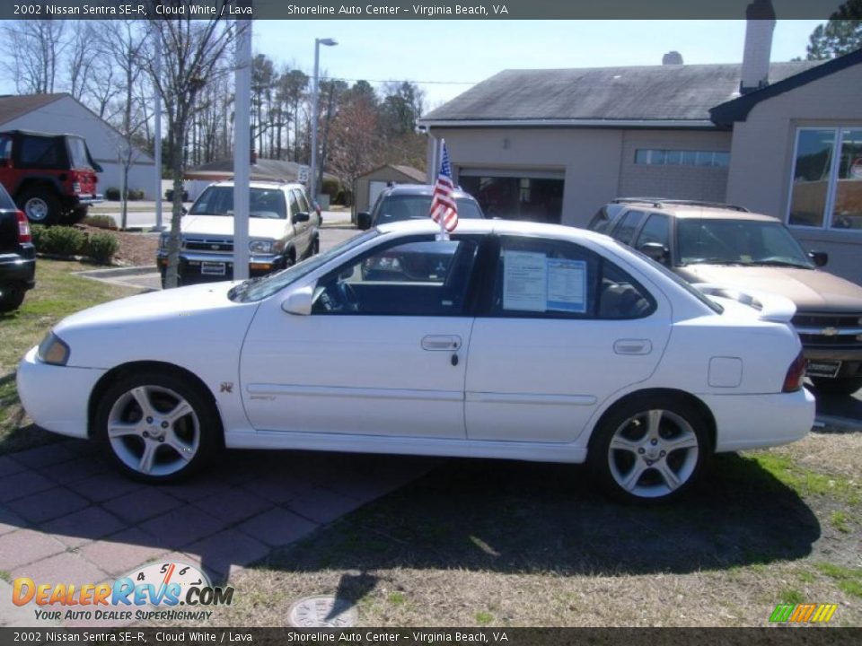 2002 Nissan Sentra SE-R Cloud White / Lava Photo #2
