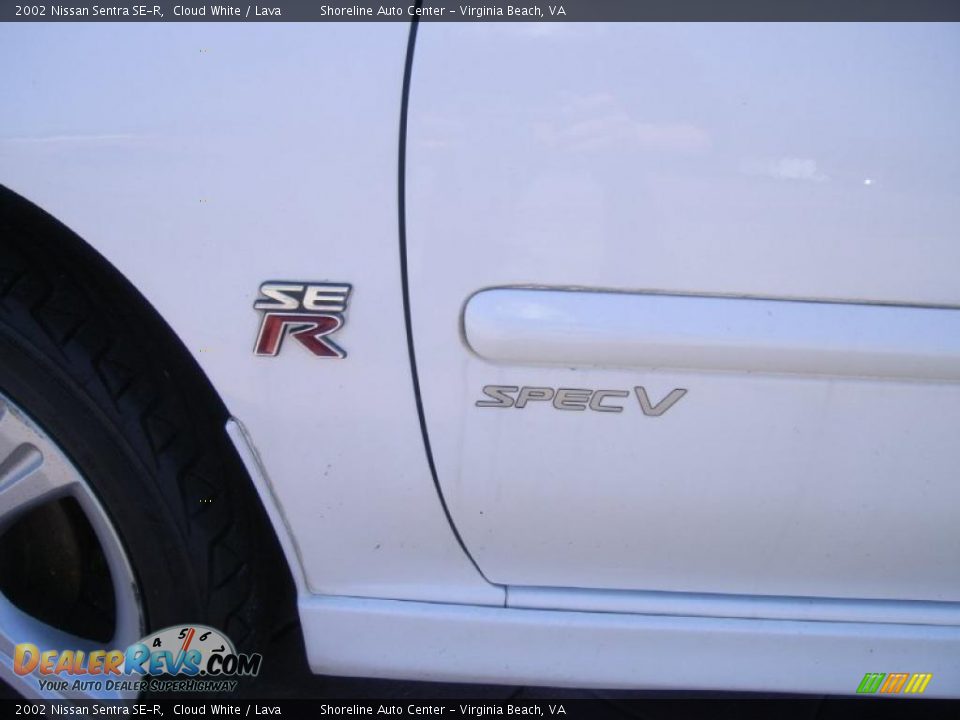 2002 Nissan Sentra SE-R Cloud White / Lava Photo #3