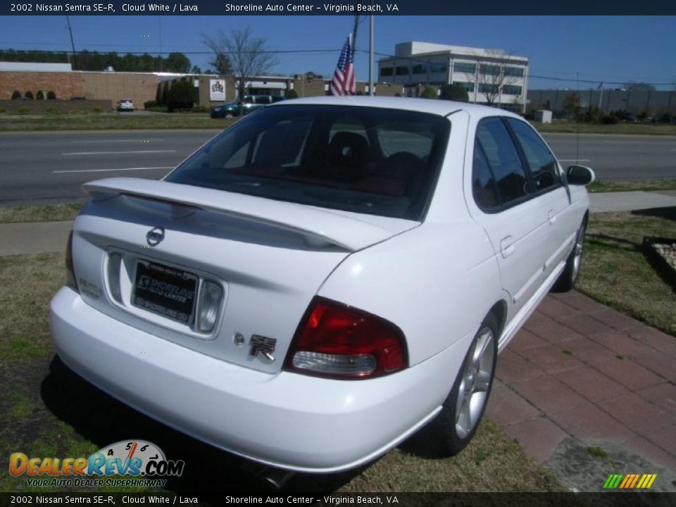 2002 Nissan Sentra SE-R Cloud White / Lava Photo #7