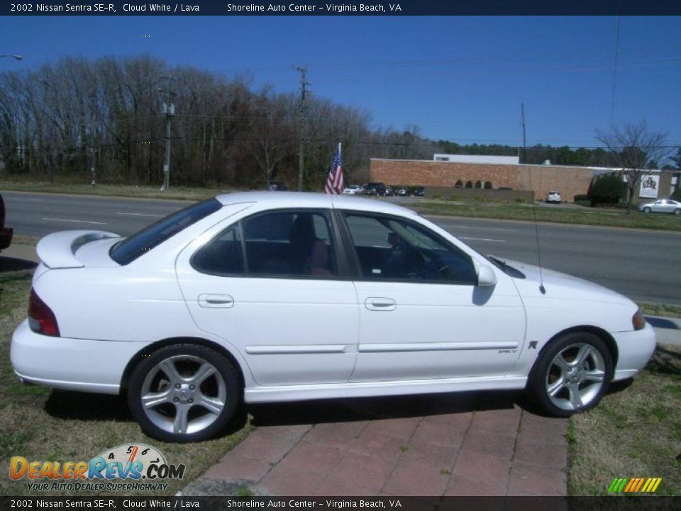 2002 Nissan Sentra SE-R Cloud White / Lava Photo #8