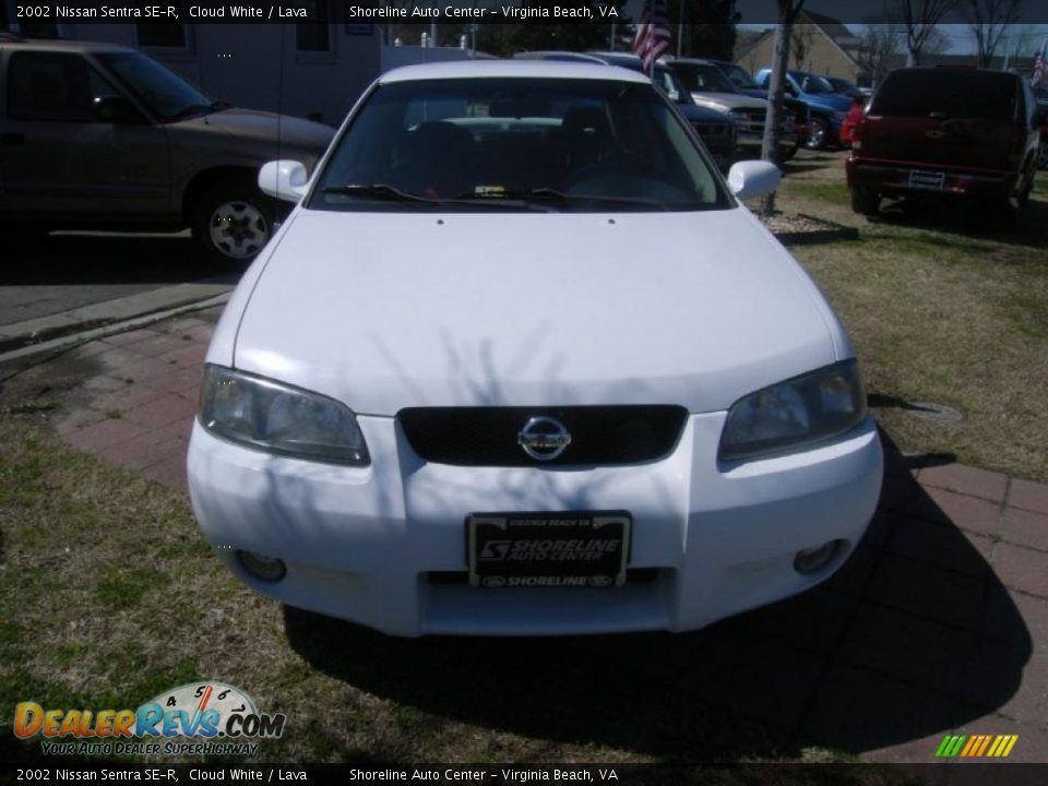 2002 Nissan Sentra SE-R Cloud White / Lava Photo #10