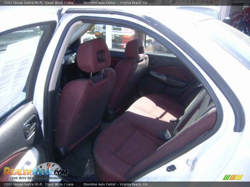 2002 Nissan Sentra SE-R Cloud White / Lava Photo #11