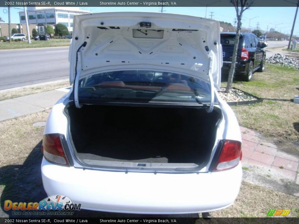 2002 Nissan Sentra SE-R Cloud White / Lava Photo #12