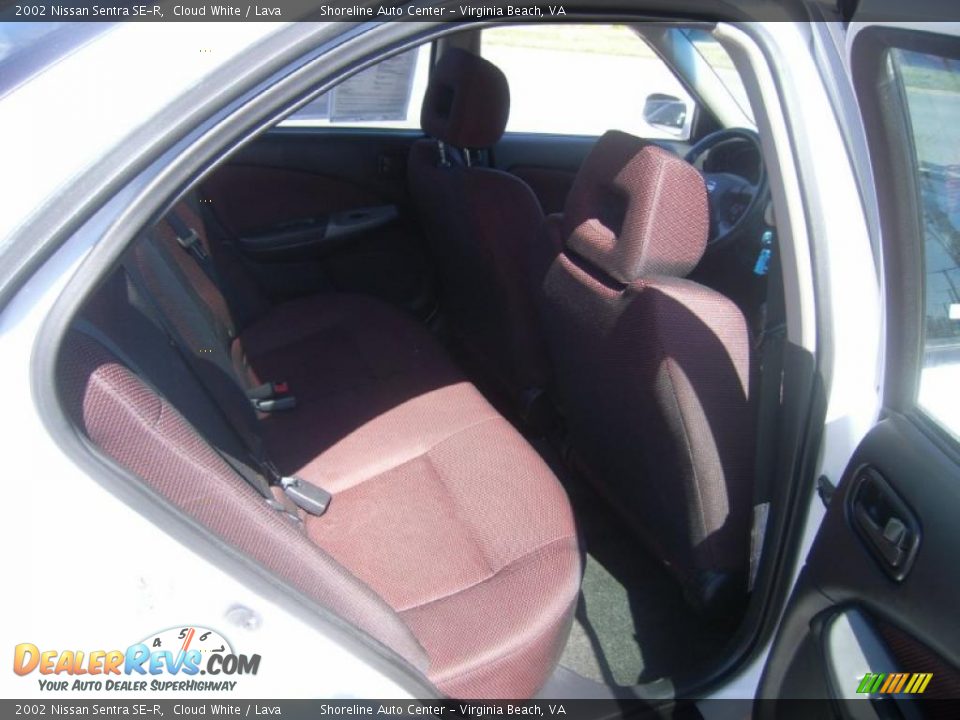 2002 Nissan Sentra SE-R Cloud White / Lava Photo #13