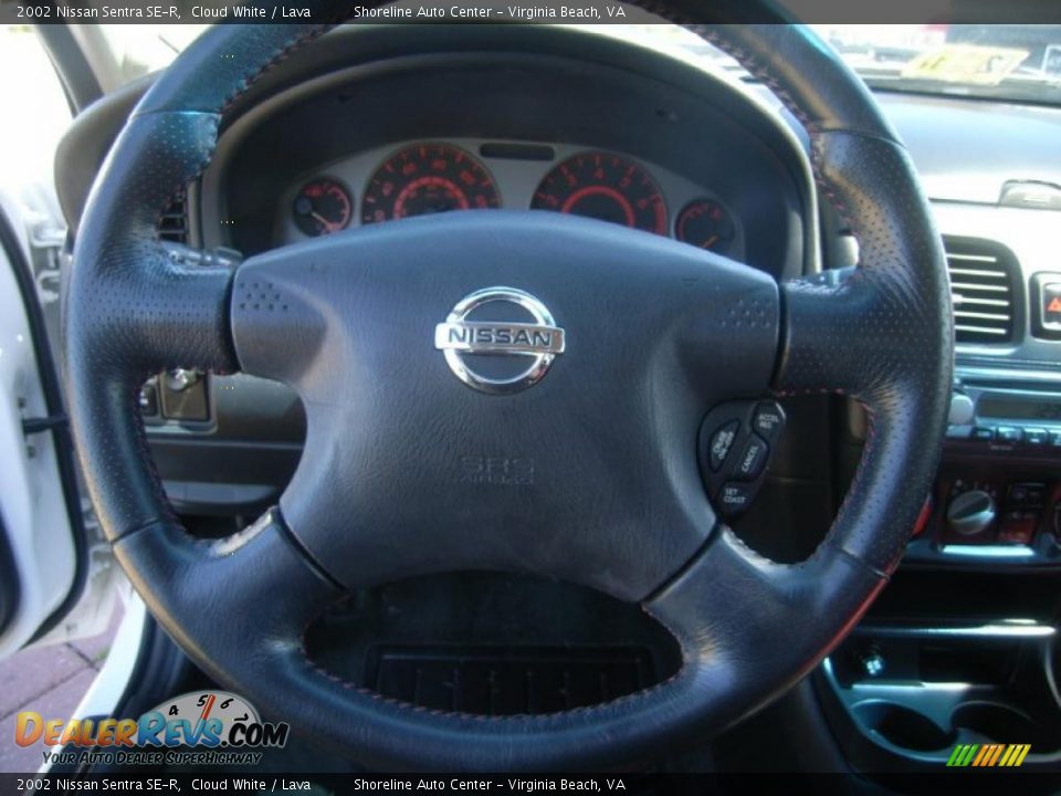 2002 Nissan Sentra SE-R Cloud White / Lava Photo #19