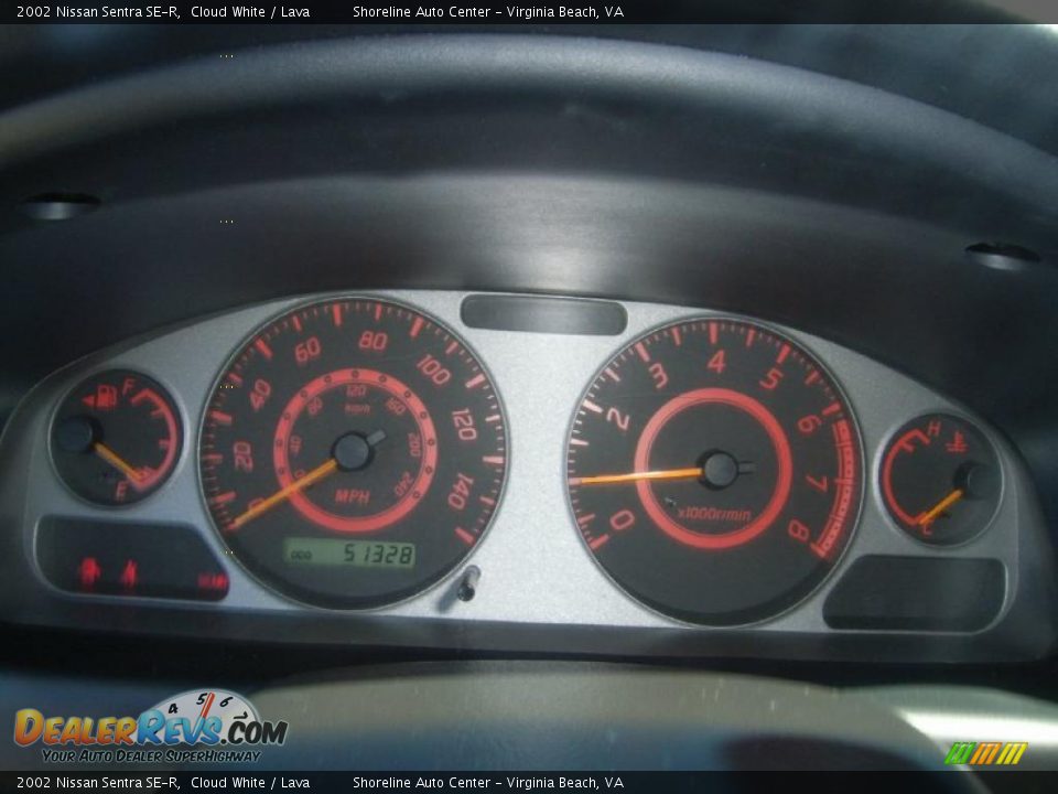 2002 Nissan Sentra SE-R Cloud White / Lava Photo #20