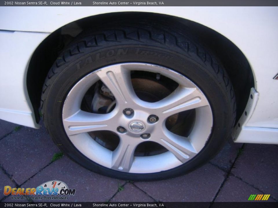 2002 Nissan Sentra SE-R Cloud White / Lava Photo #21