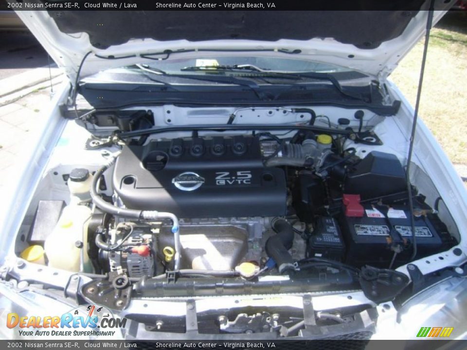 2002 Nissan Sentra SE-R Cloud White / Lava Photo #22