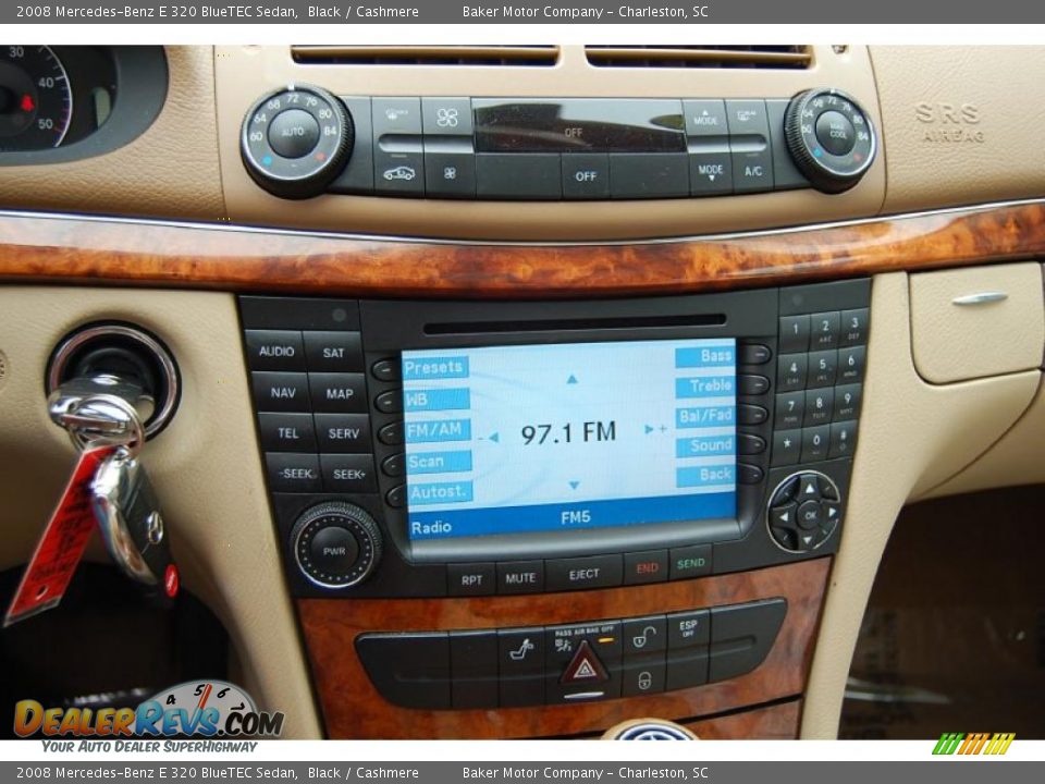 2008 Mercedes-Benz E 320 BlueTEC Sedan Black / Cashmere Photo #22