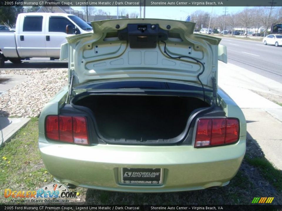 2005 Ford Mustang GT Premium Coupe Legend Lime Metallic / Dark Charcoal Photo #10