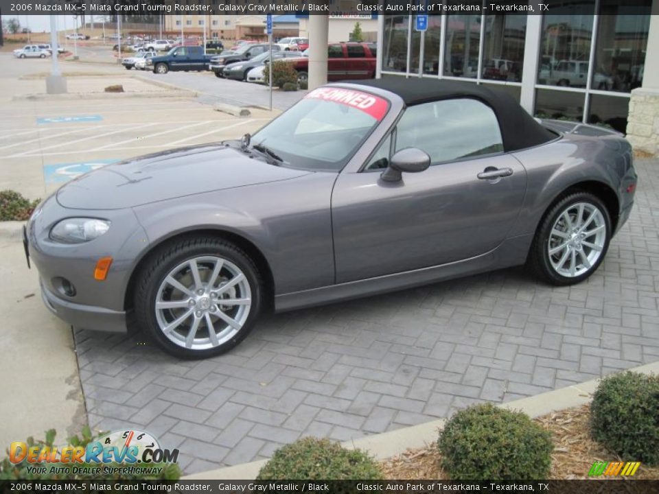 2006 Mazda MX-5 Miata Grand Touring Roadster Galaxy Gray Metallic / Black Photo #3