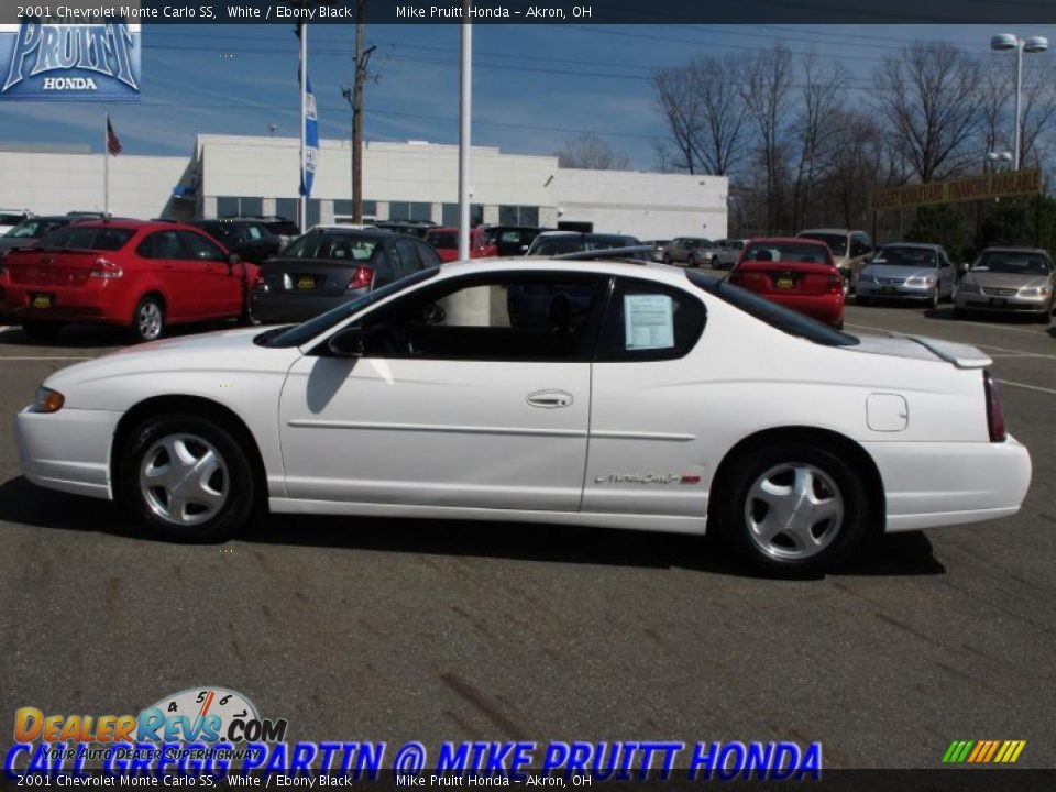 2001 Chevrolet Monte Carlo SS White / Ebony Black Photo #1