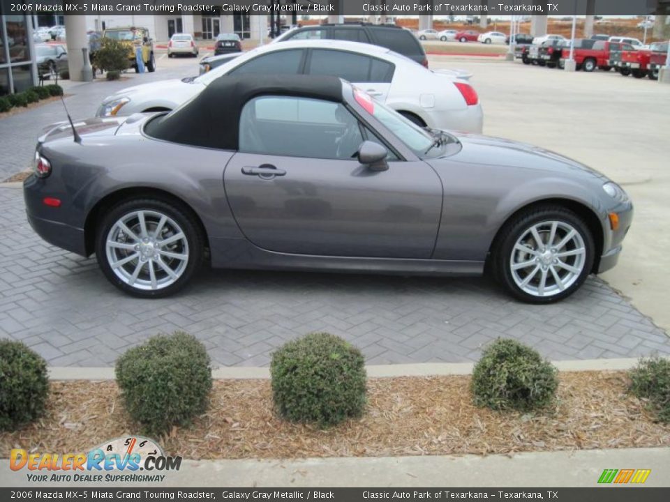 2006 Mazda MX-5 Miata Grand Touring Roadster Galaxy Gray Metallic / Black Photo #4