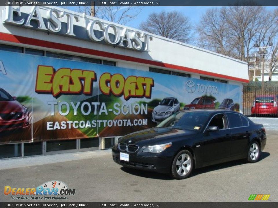 2004 BMW 5 Series 530i Sedan Jet Black / Black Photo #1