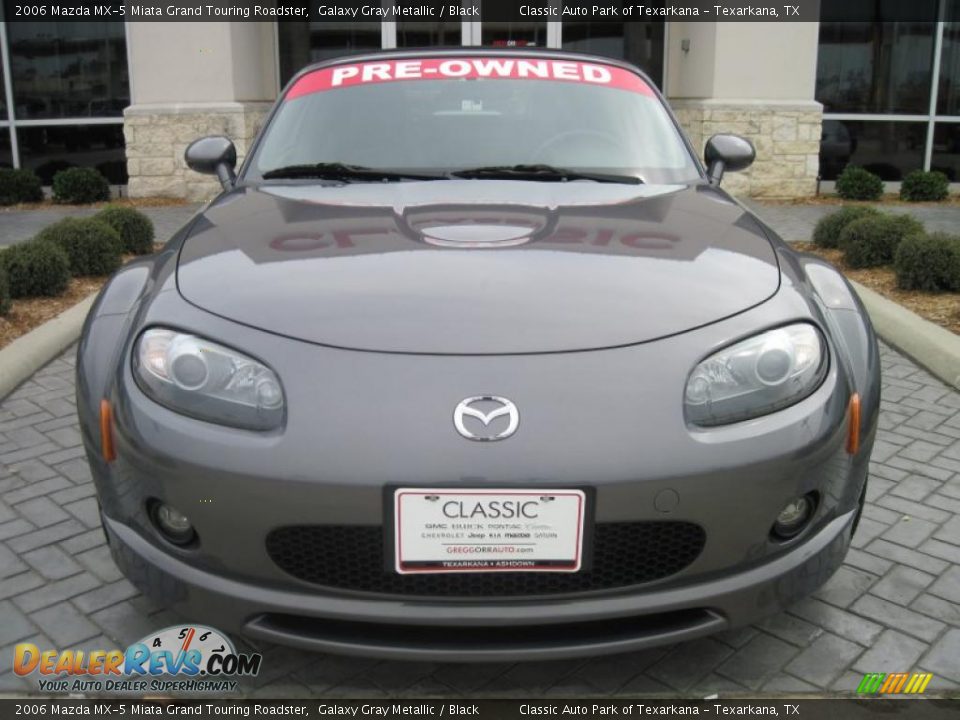 2006 Mazda MX-5 Miata Grand Touring Roadster Galaxy Gray Metallic / Black Photo #5