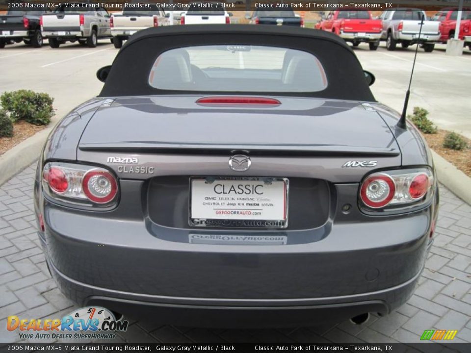 2006 Mazda MX-5 Miata Grand Touring Roadster Galaxy Gray Metallic / Black Photo #6