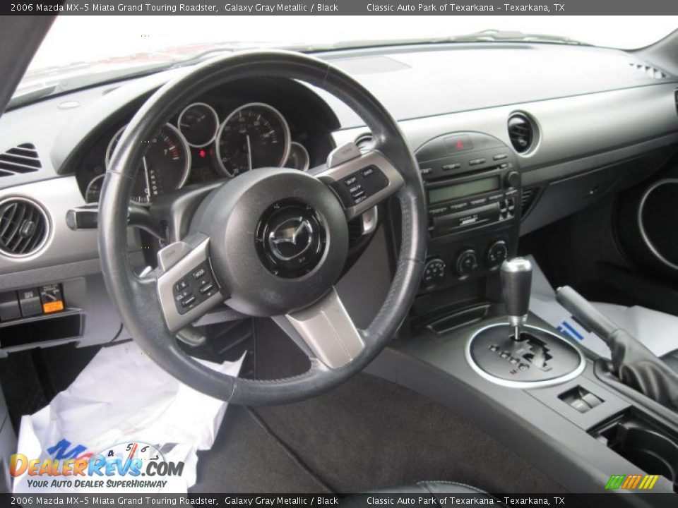 2006 Mazda MX-5 Miata Grand Touring Roadster Galaxy Gray Metallic / Black Photo #9