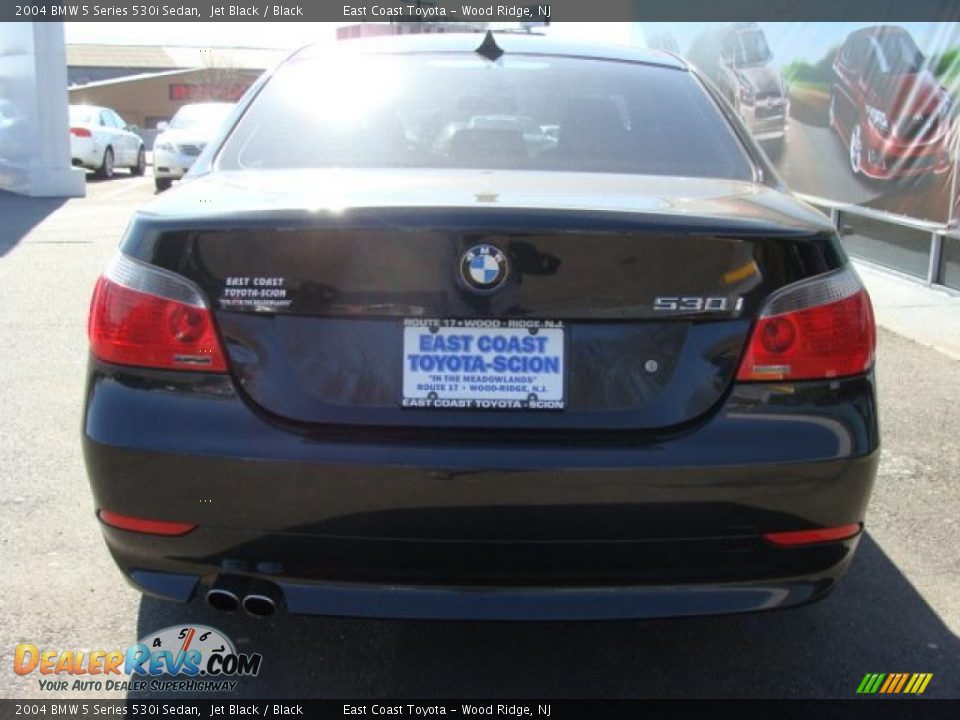 2004 BMW 5 Series 530i Sedan Jet Black / Black Photo #5