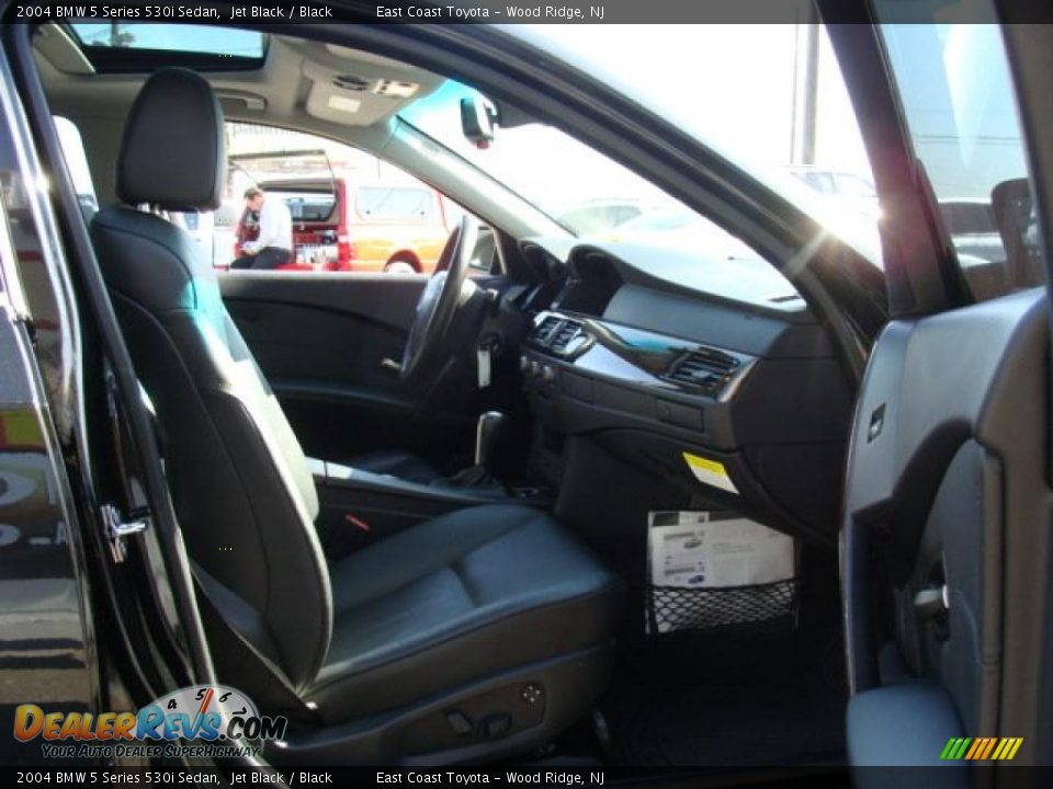 2004 BMW 5 Series 530i Sedan Jet Black / Black Photo #8