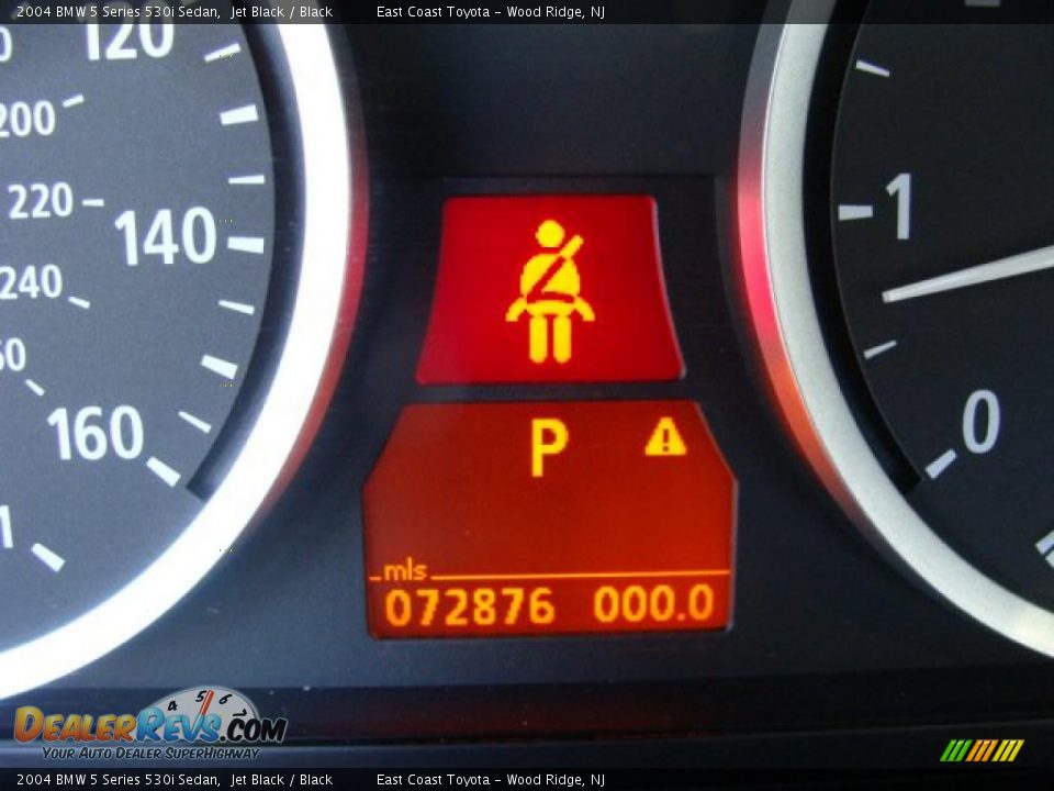 2004 BMW 5 Series 530i Sedan Jet Black / Black Photo #10
