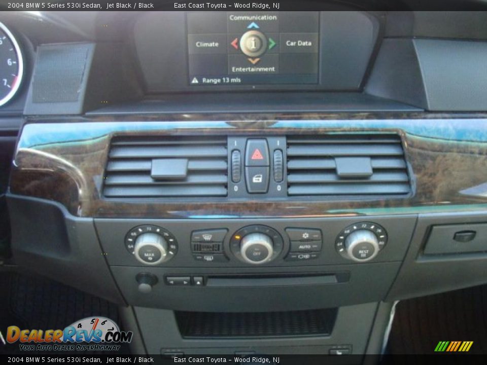 2004 BMW 5 Series 530i Sedan Jet Black / Black Photo #11